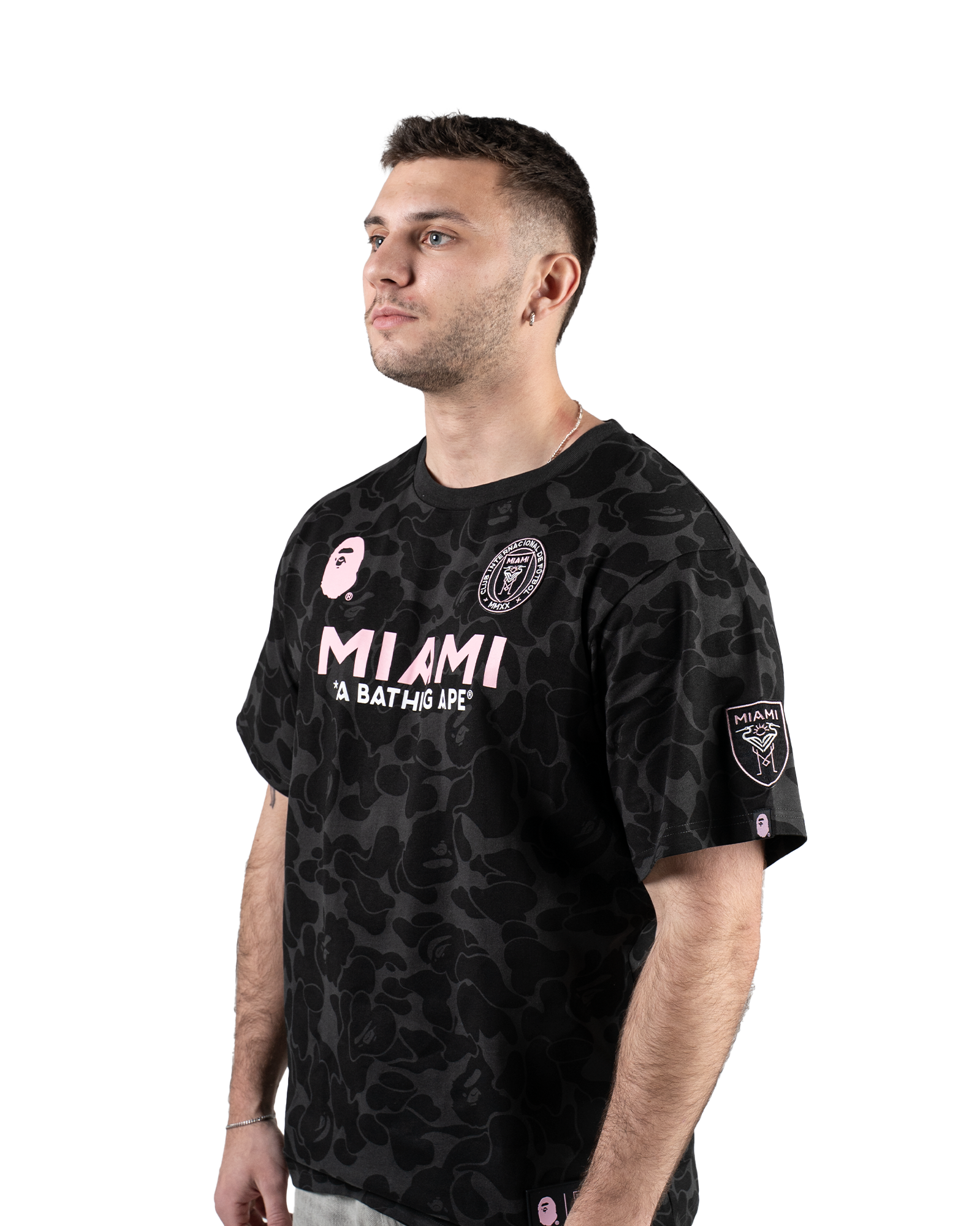 Bape x Inter Miami CF Camo T shirt Black