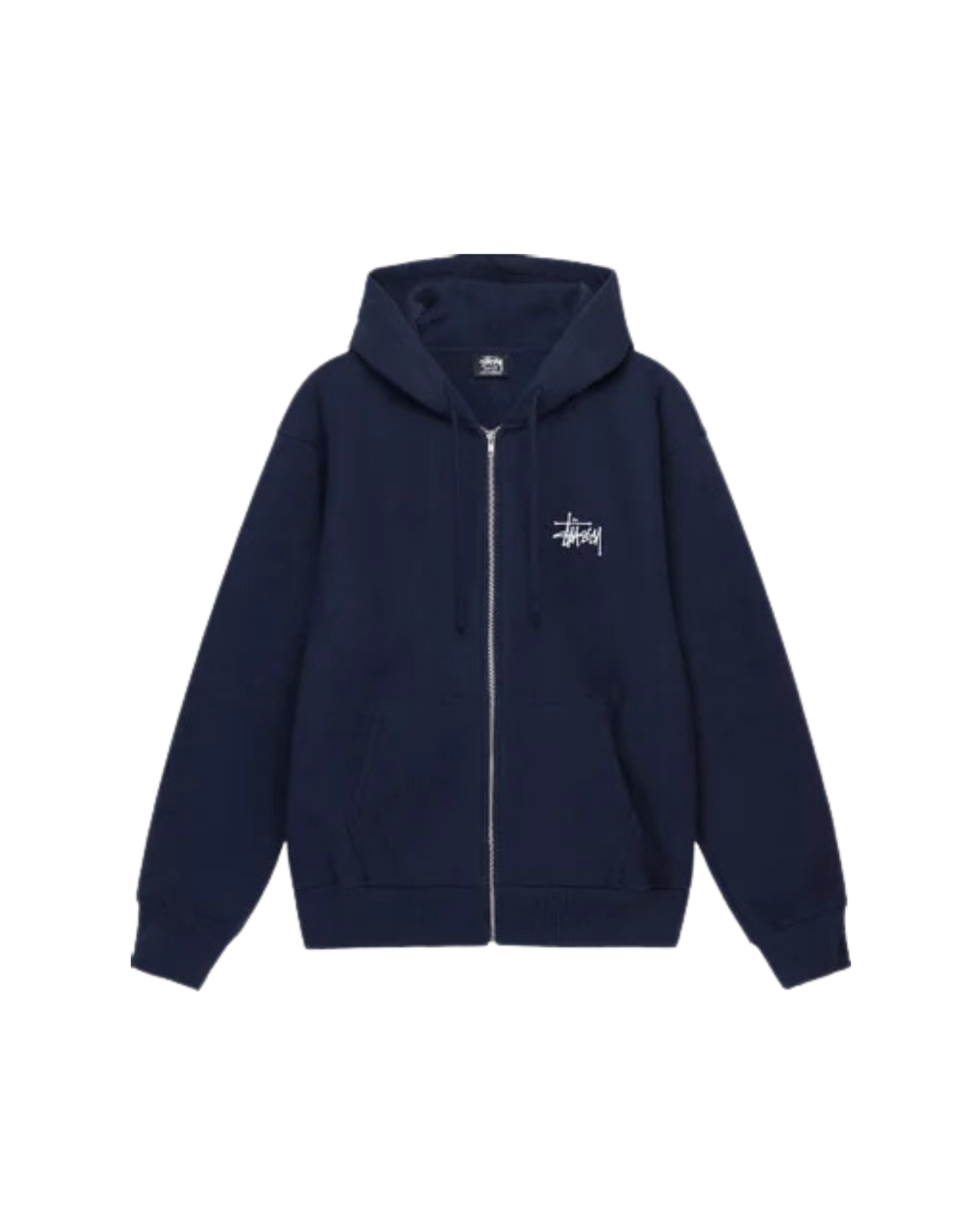 Stüssy Basic Zip Hoodie Navy