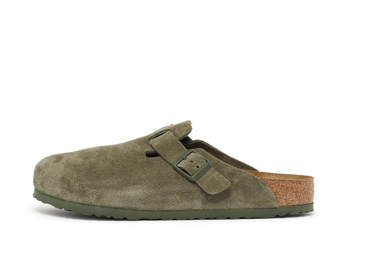 Birkenstock Boston “Antique Suede Faded Thyme”