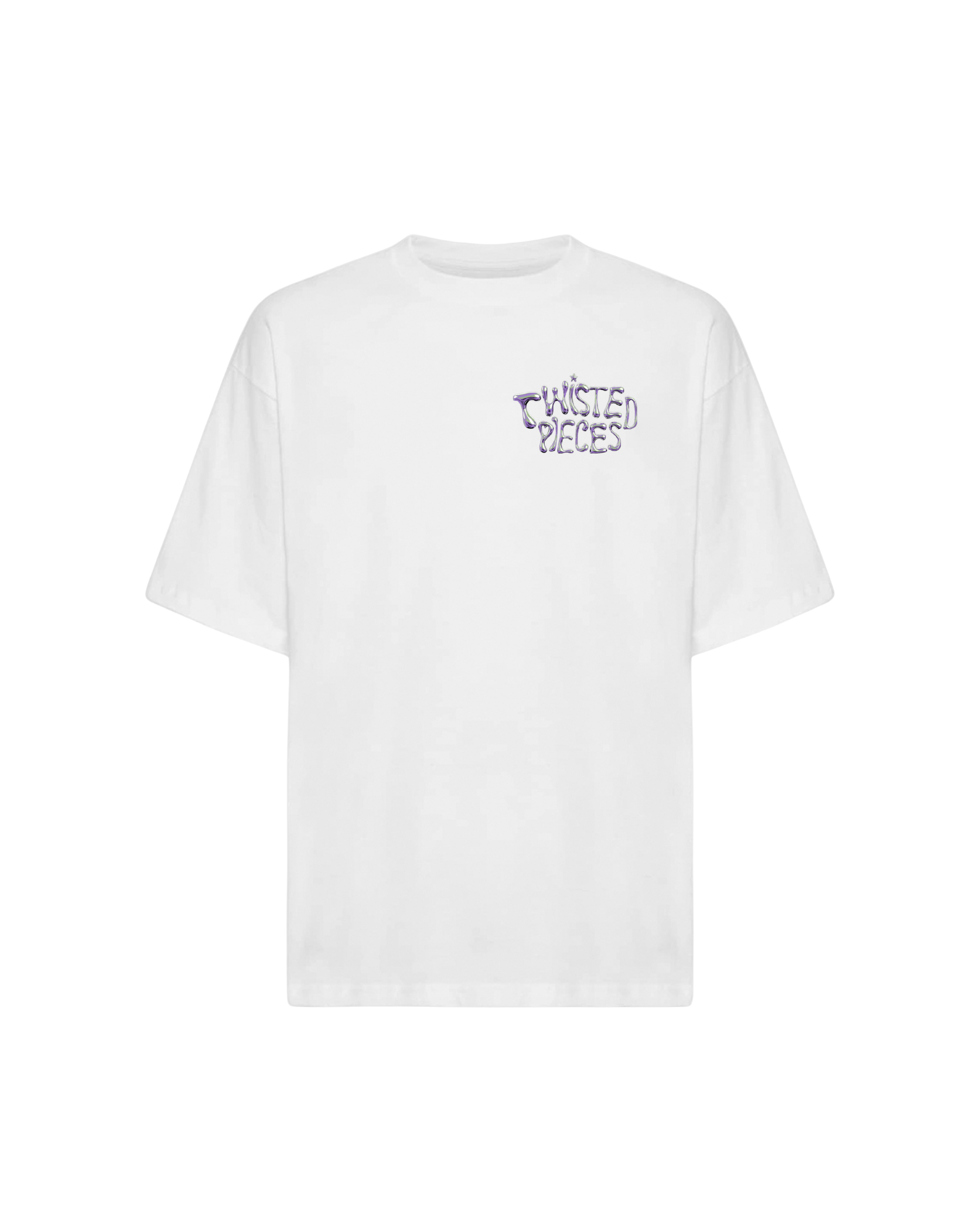 Twisted Pieces What's Next? Tee White