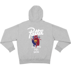 FCB X Patta Hoodie grey back