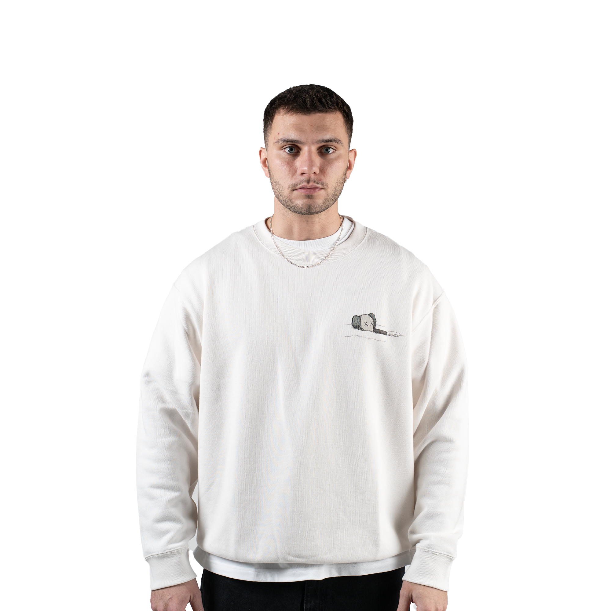 KAWS x Uniqlo Long sleeve Sweatshirt Off White