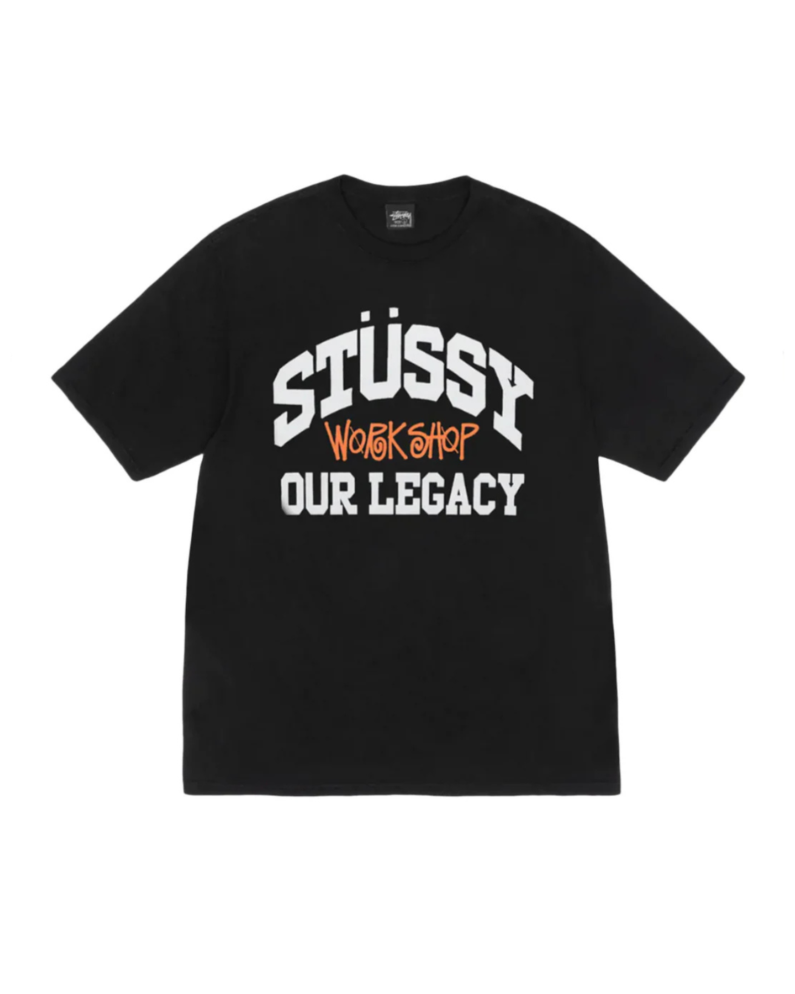 Stussy x Our Legacy Work Shop Collegiate Pigment Dyed Tee Black