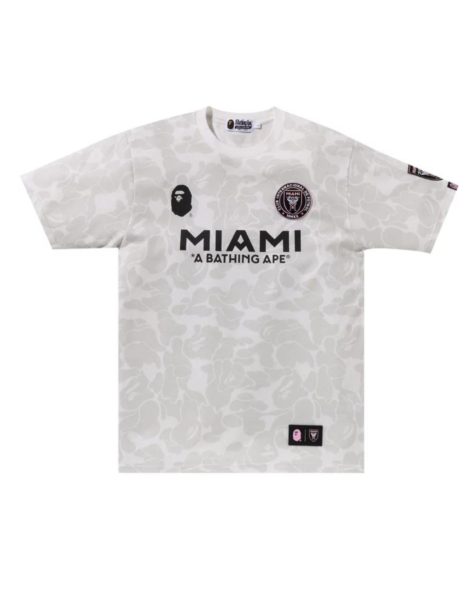 Bape x Inter Miami CF Camo Tee "White"