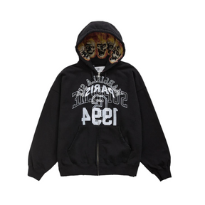 Supreme x mm6 zip hoodie black
