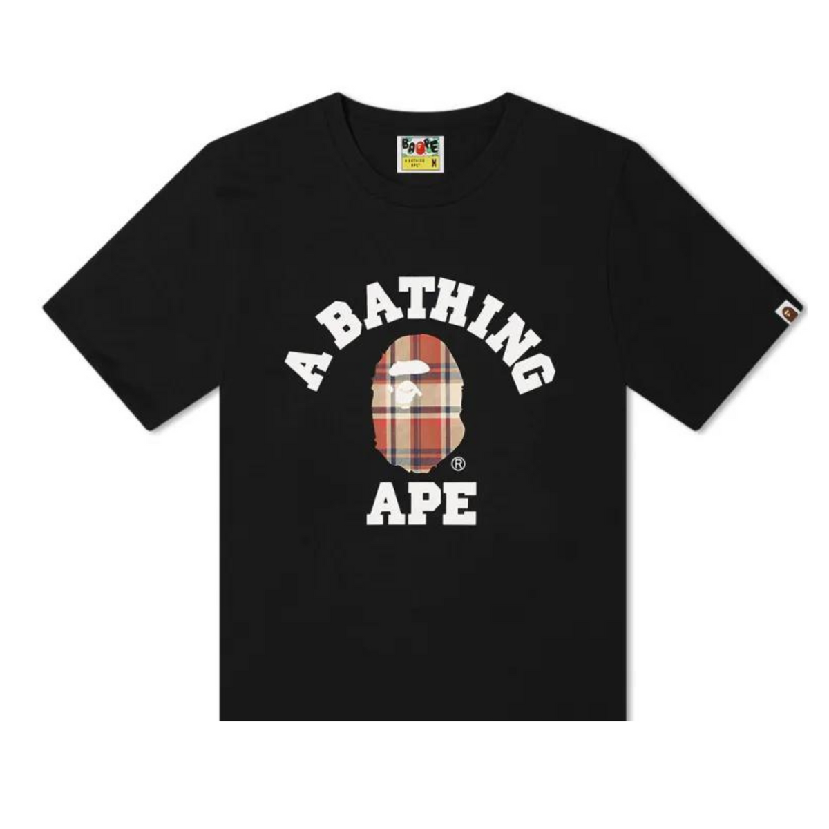 Bape College Plaid T-shirt "Black"