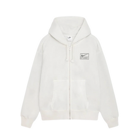 Stüssy x Nike Pigment Dyed Fleece Zip Hoodie "Light Bone"