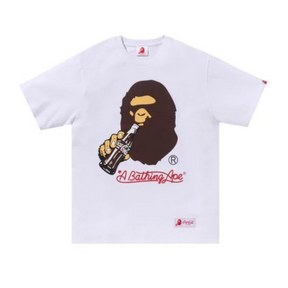 Bape x Coca-Cola Ape Head T-shirt "White"