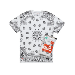 Supreme Hanes Bandana Tagless T-shirt (2 stk.) "White"