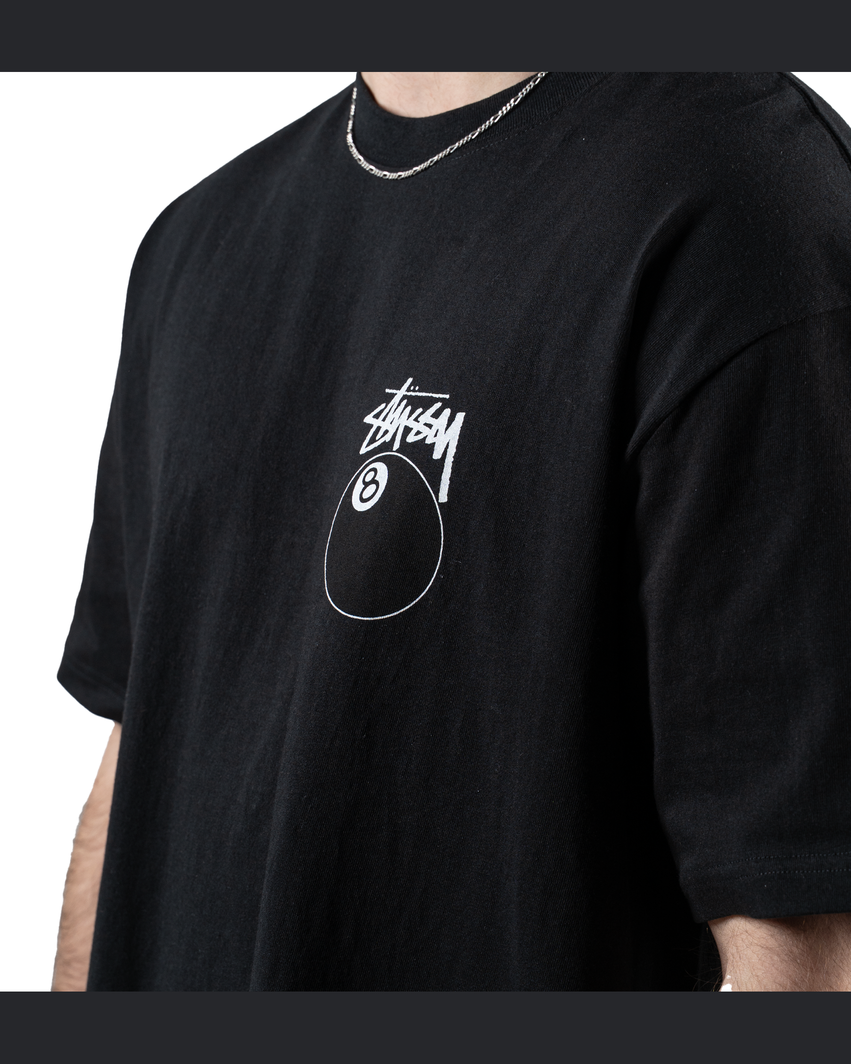 Stussy 8 Ball Tee "Black" - street-bill.dk