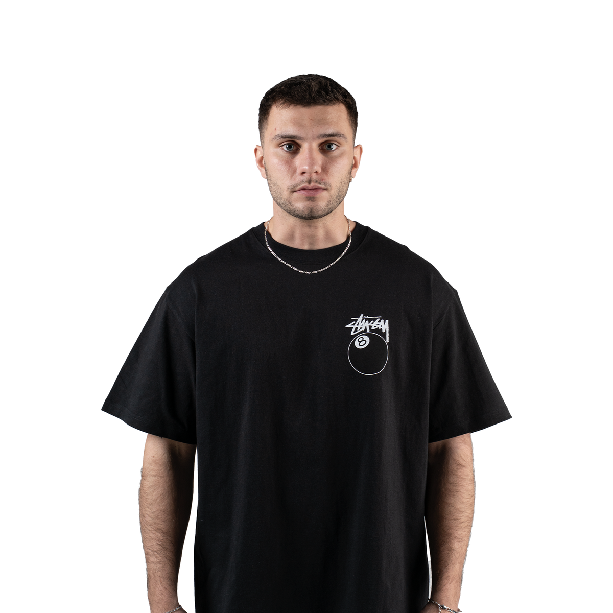 Stussy 8 Ball Tee "Black" - street-bill.dk