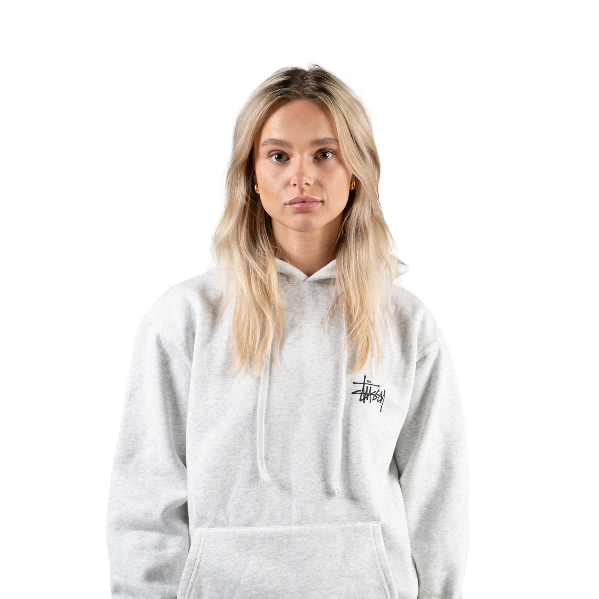 Stüssy Basic Hoodie "Ash Heather"