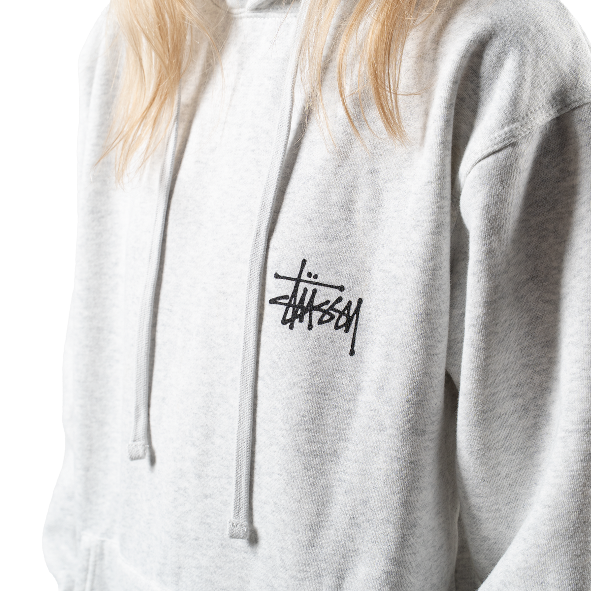 Stüssy Basic Hoodie "Ash Heather"