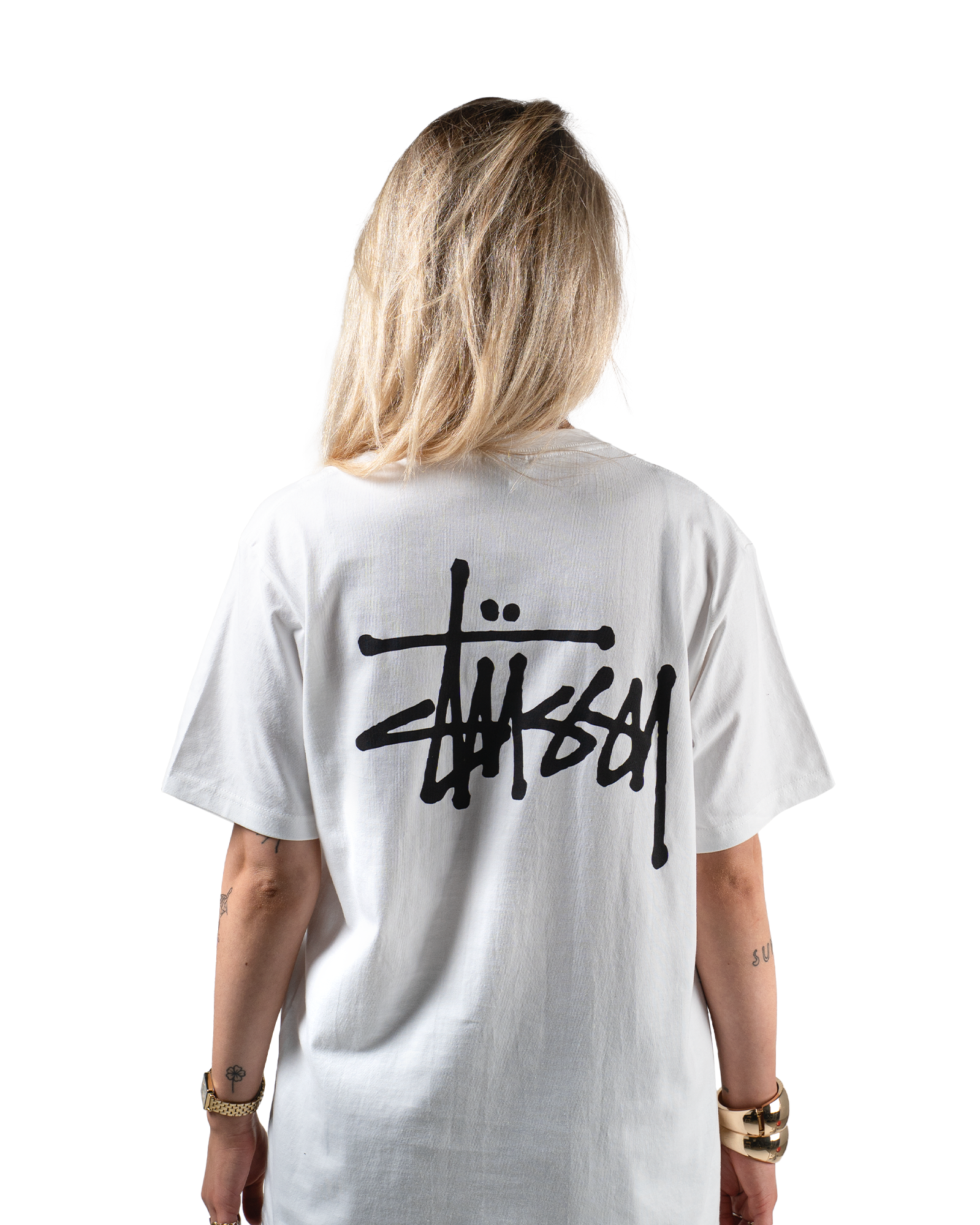 Stüssy Basic T-shirt "White" - street-bill.dk