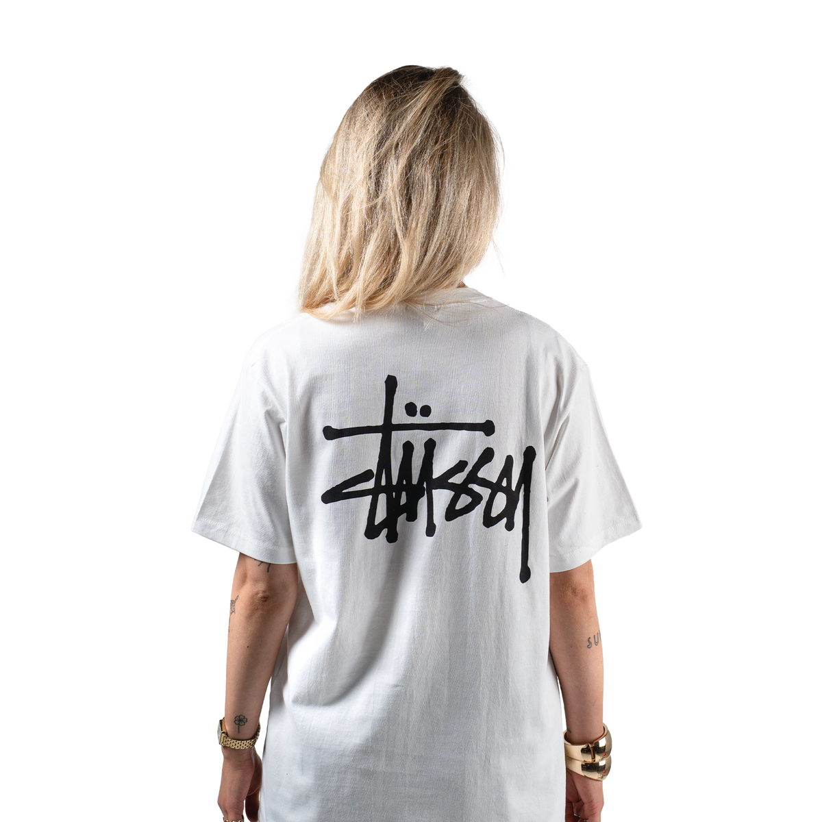 Stüssy Basic T-shirt "White" - street-bill.dk