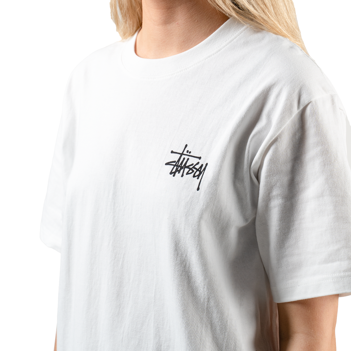 Stüssy Basic T-shirt "White" - street-bill.dk