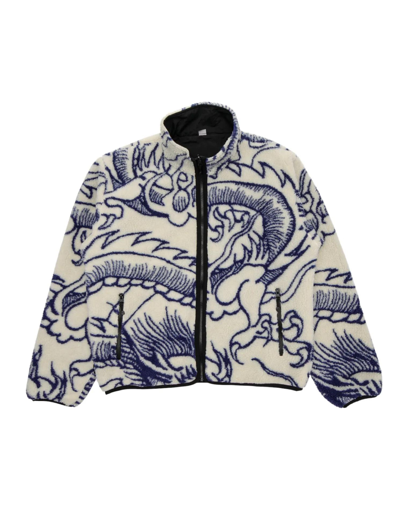 Stüssy Dragon Sherpa Jacket "Natural" - street-bill.dk