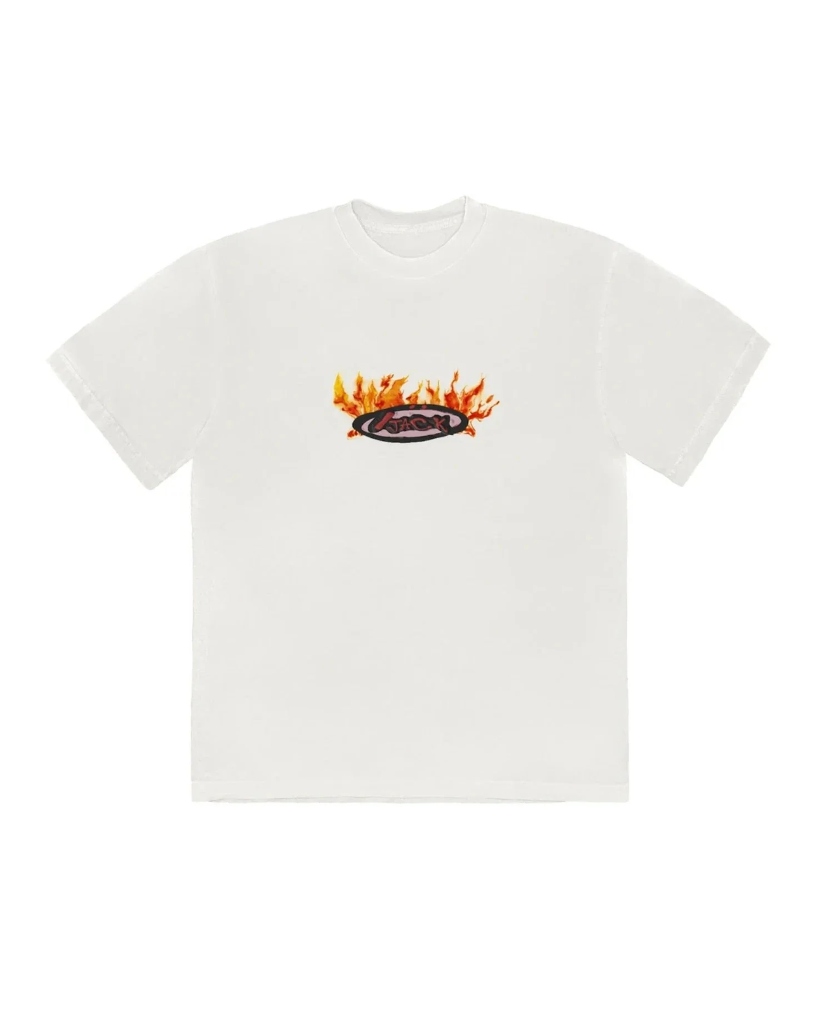 Travis Scott Cactus Jack Flame T-shirt "Cream"