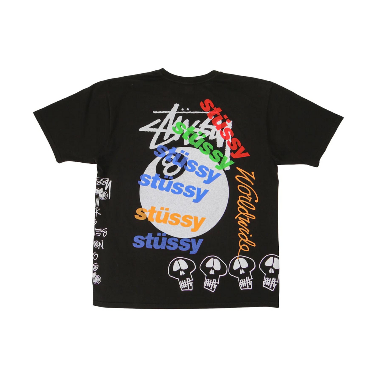 Stüssy Test Strike Pigment Dyed Tee "Black" - street-bill.dk