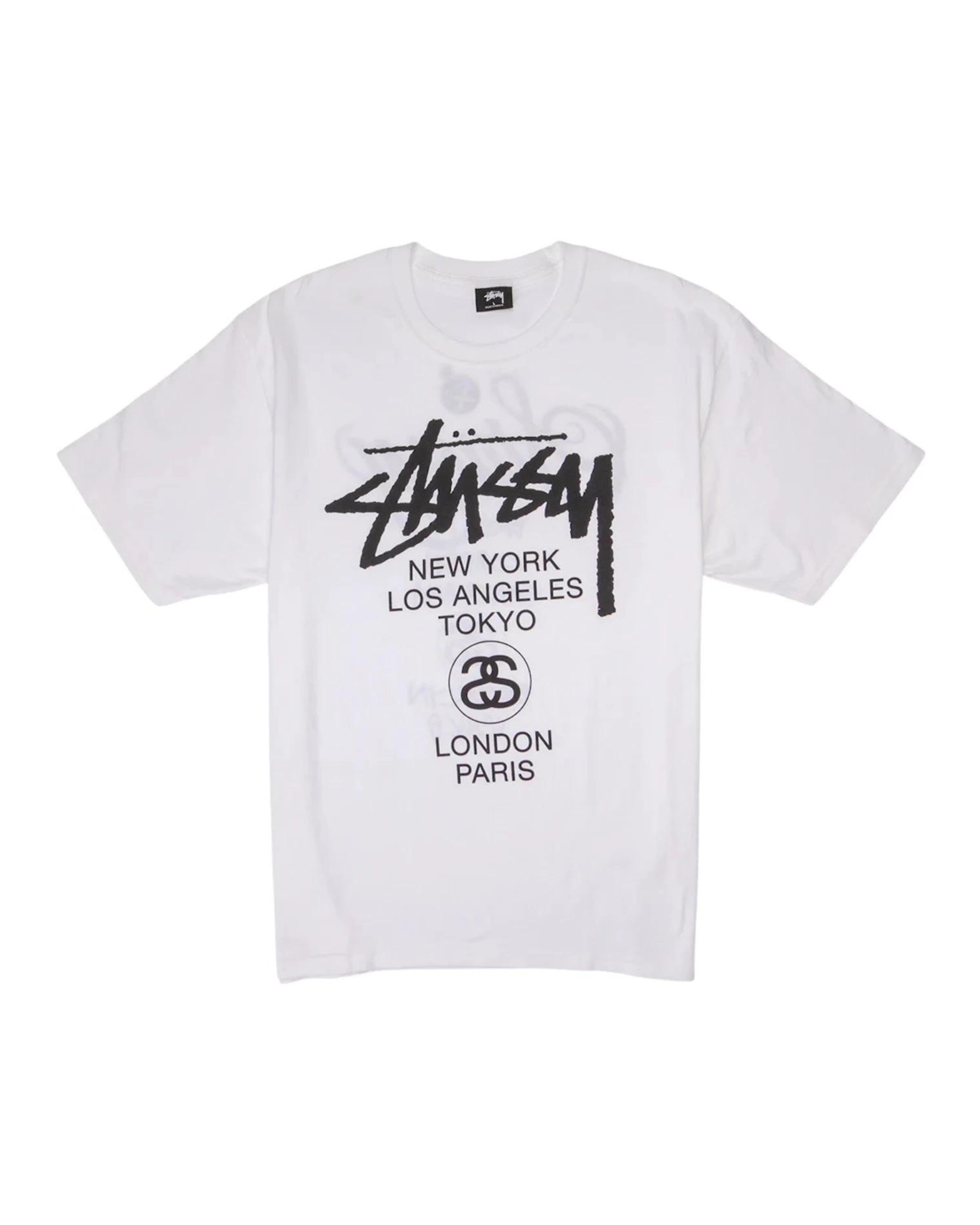 Stüssy World Tour T-shirt "White" - street-bill.dk