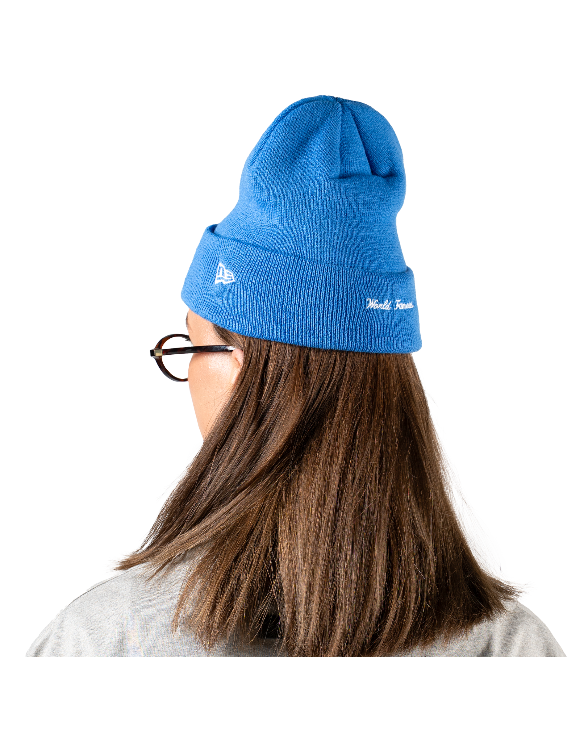 Supreme New Era Box Logo Beanie FW22 Blue