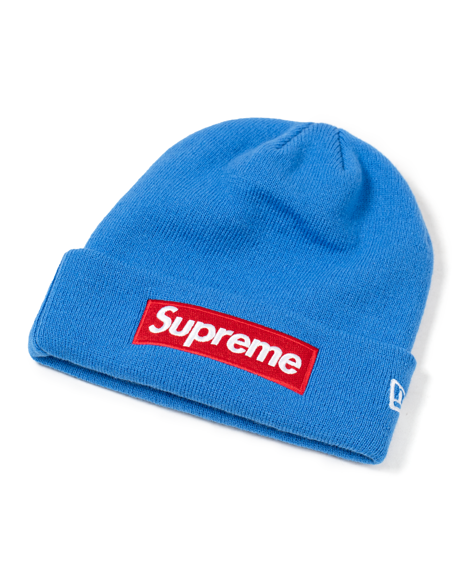Supreme New Era Box Logo Beanie FW22 Blue