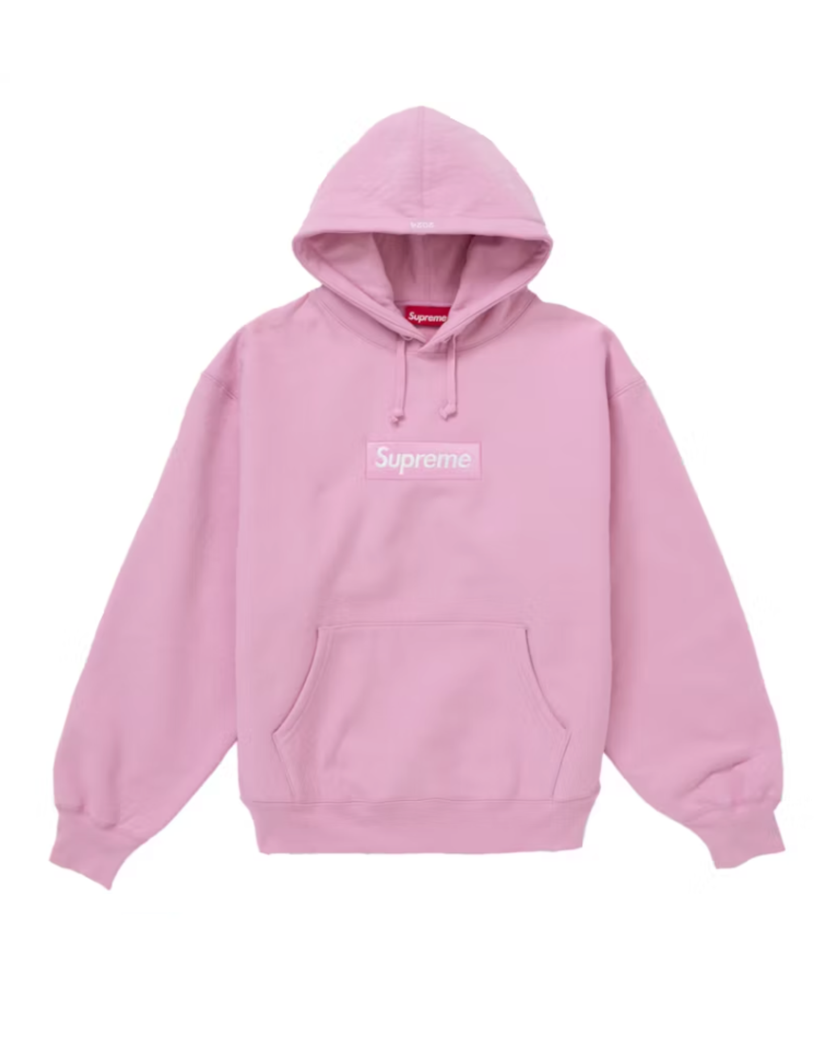 Supreme Box Logo hoodie pink front