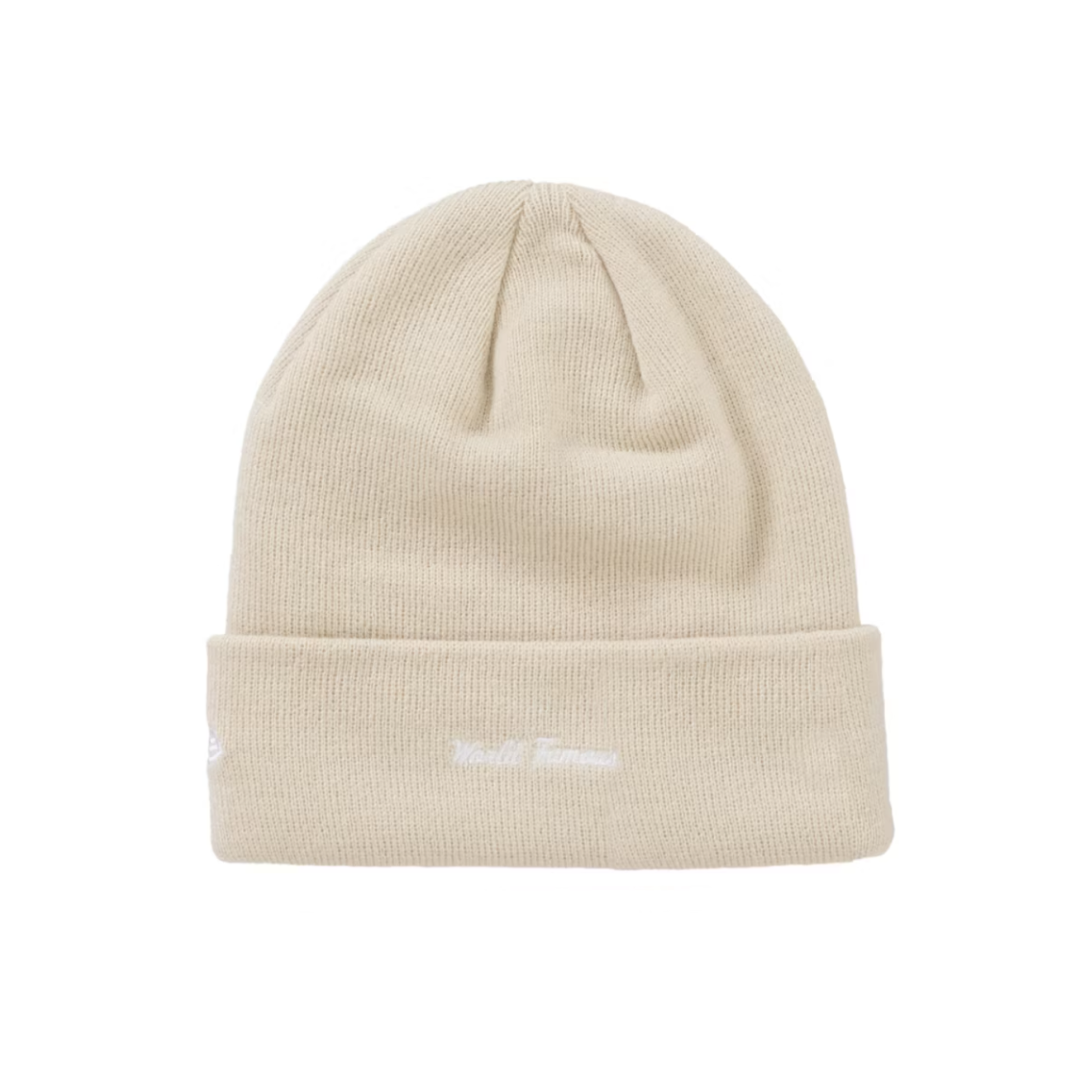Supreme box logo beanie cream bagisde
