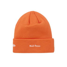 Supreme box logo beanie orange bagside