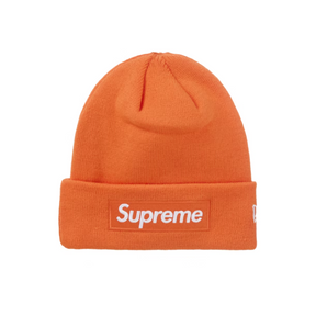 Supreme box logo beanie orange