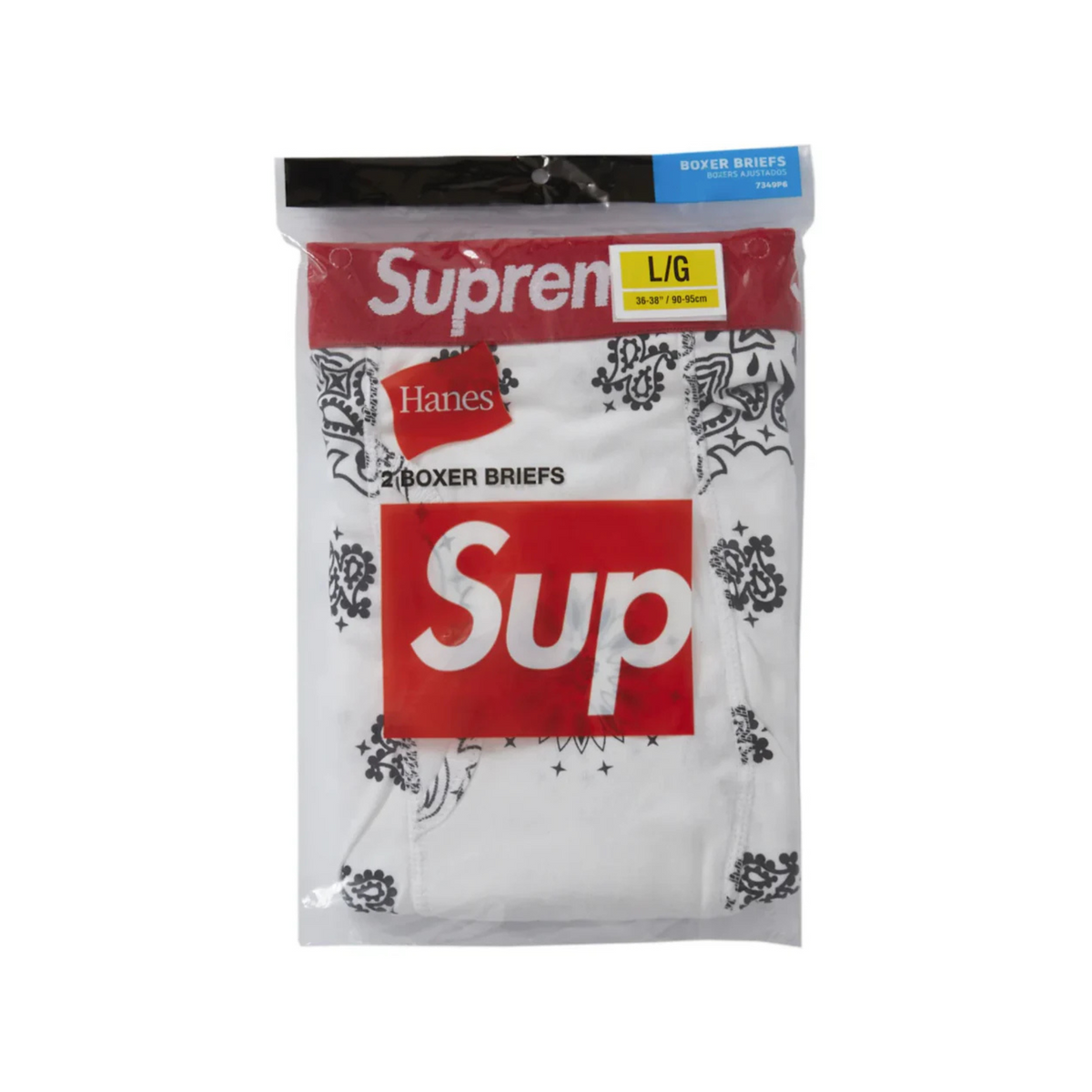 Supreme Hanes Bandana Tagless White