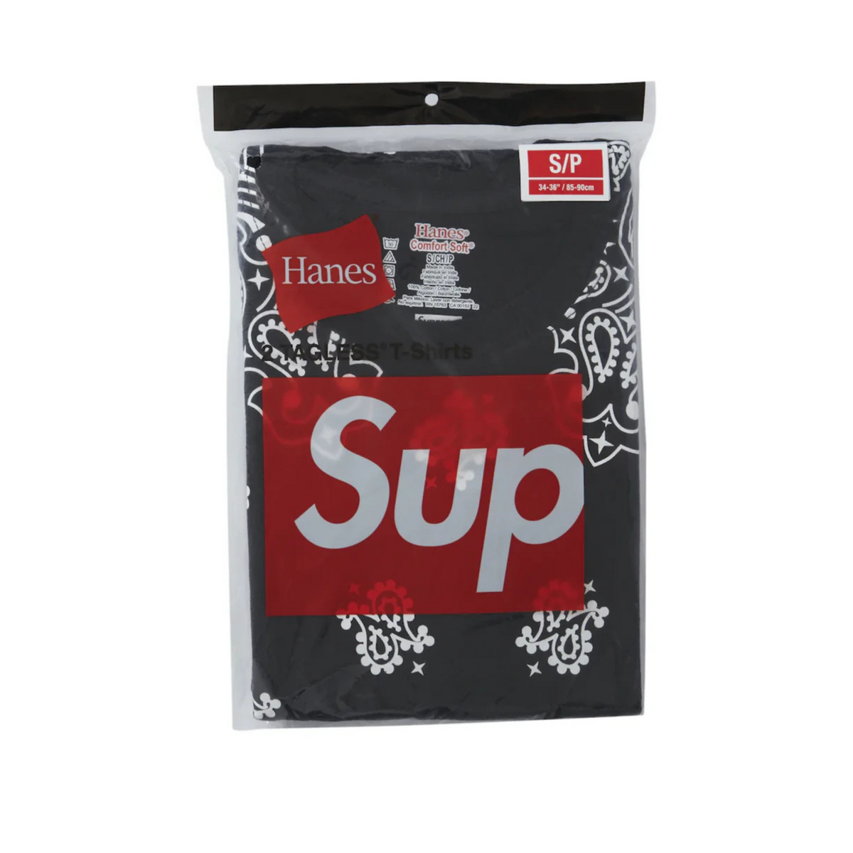Supreme Hanes Bandana Tagless Black