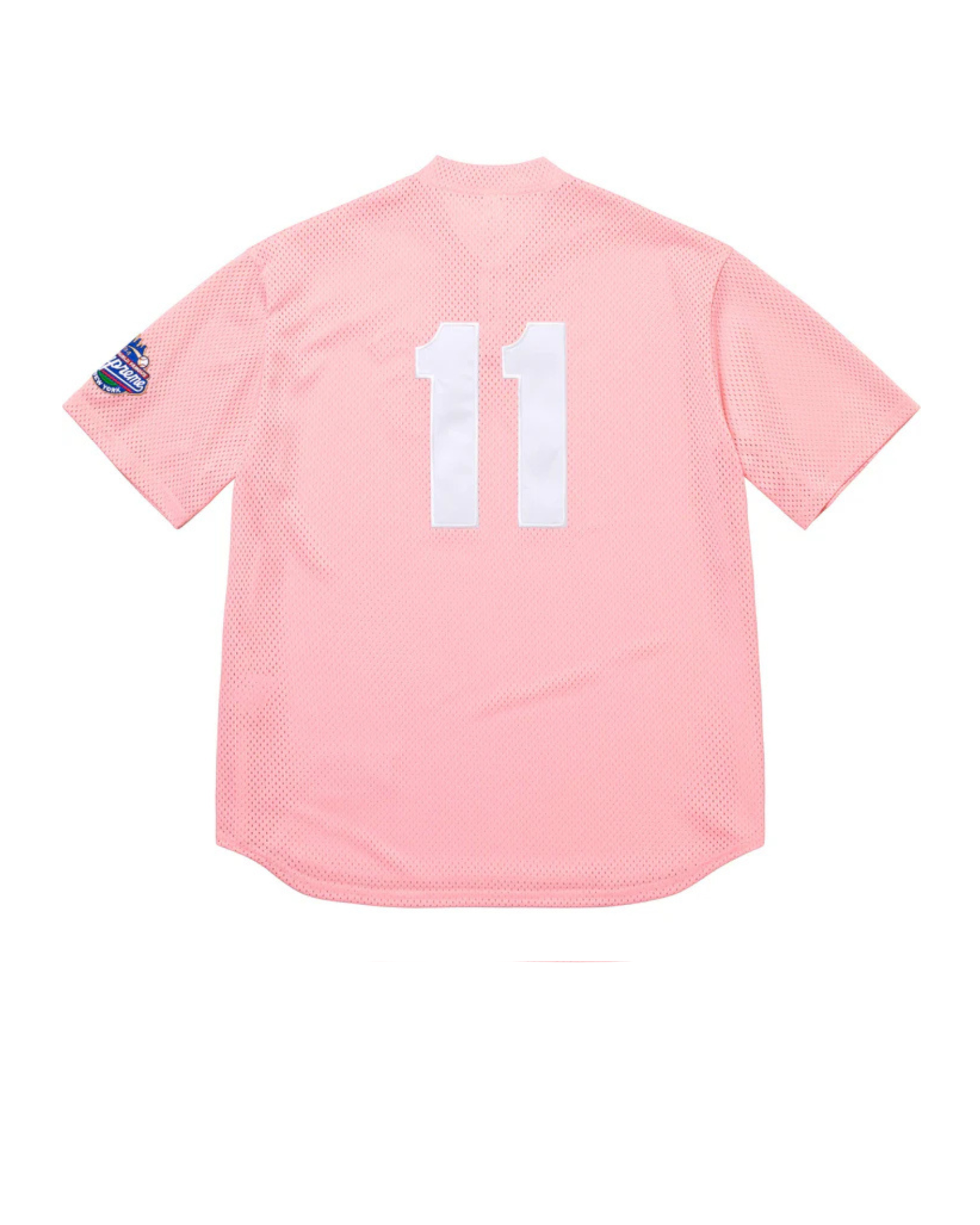 Supreme Baseball jersey pink back
