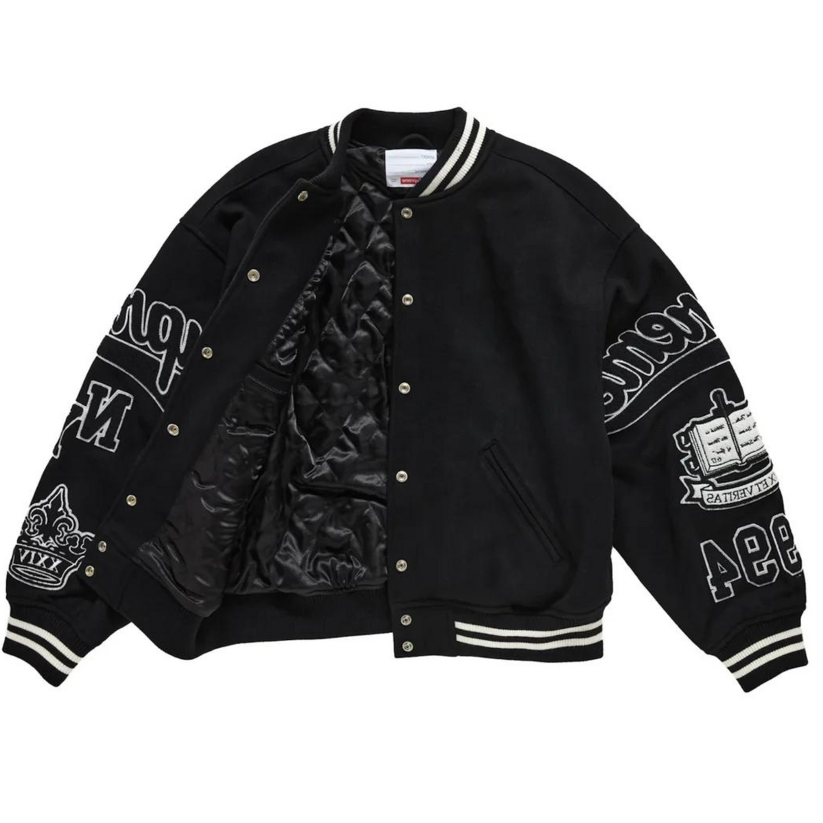 Supreme Veritas Varsity Jacket "Black"