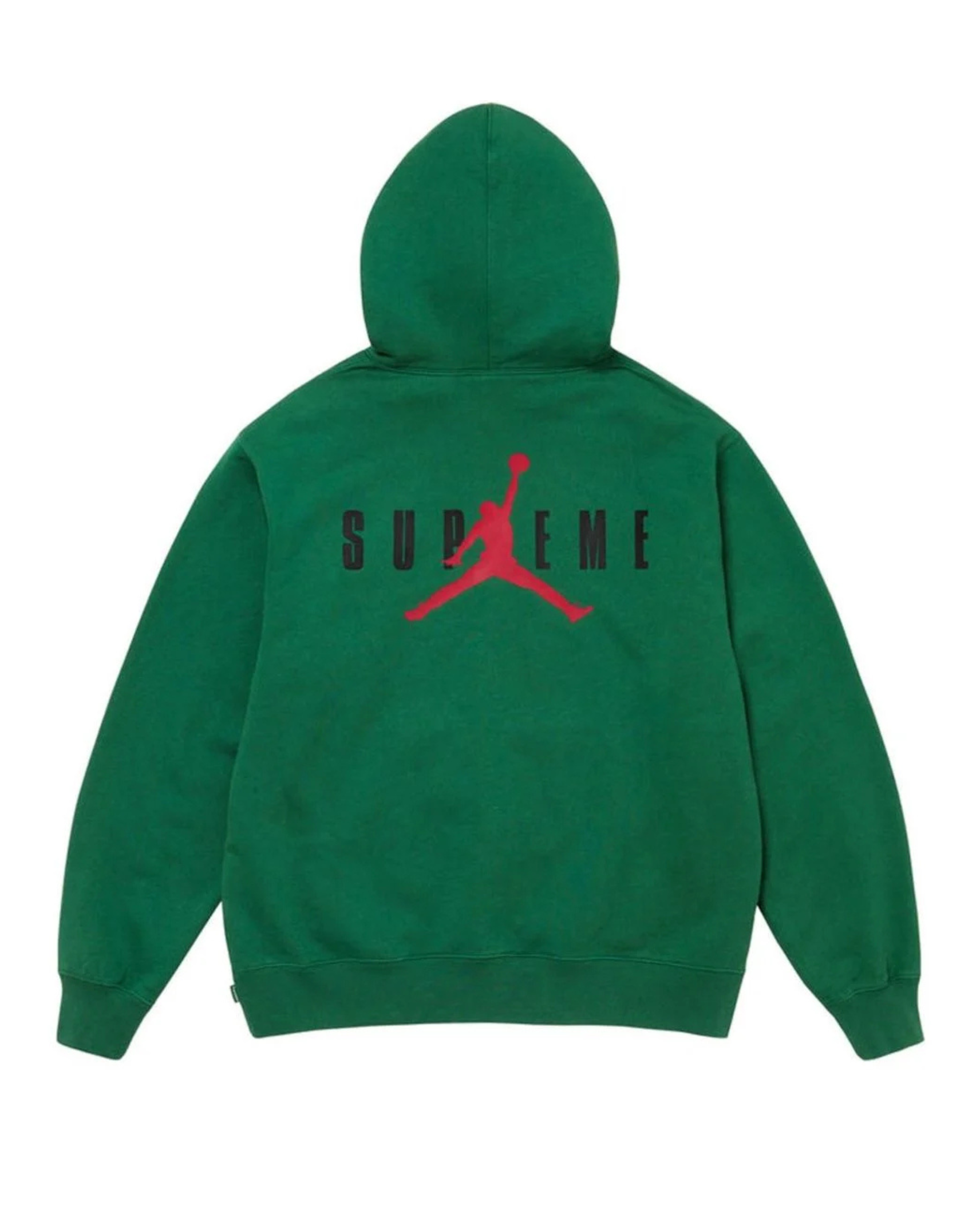 Supreme x Jordan Hoodie green back