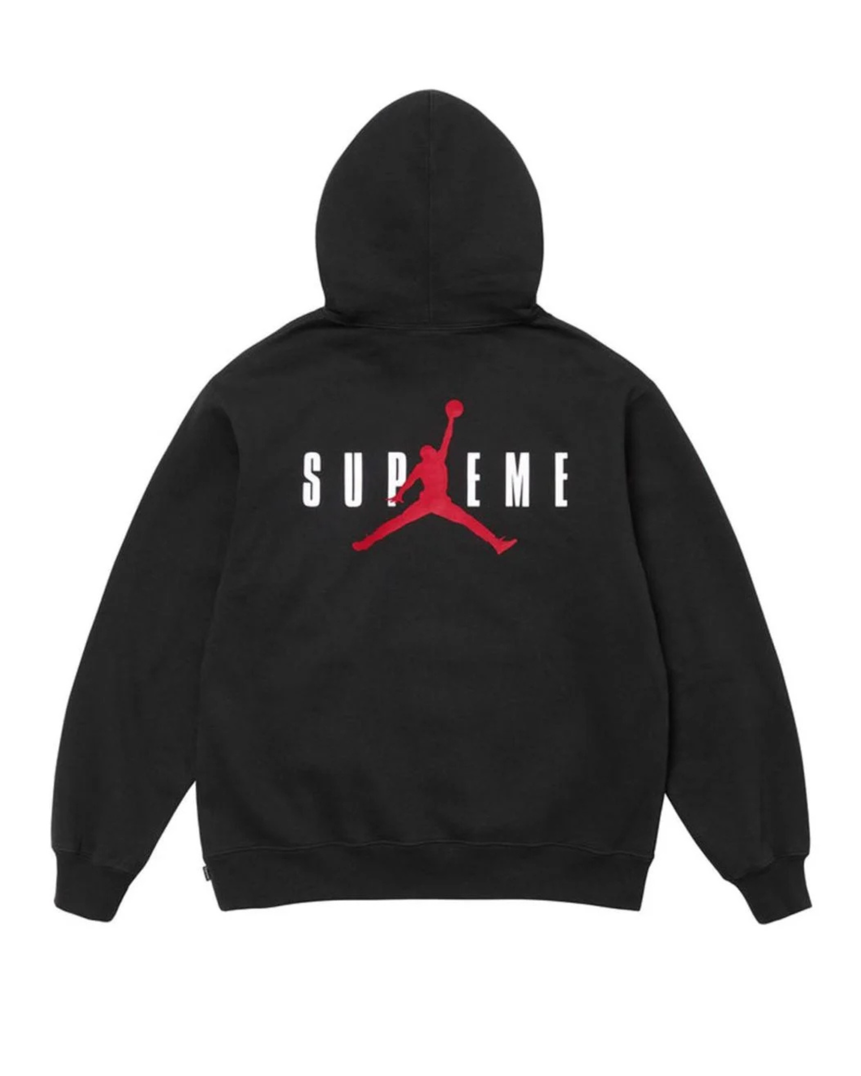 Supreme x Jordan Hoodie black back