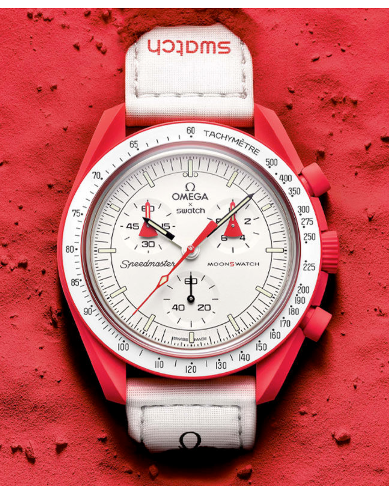 Swatch x Omega Bioceramic Moonswatch Mission to Mars