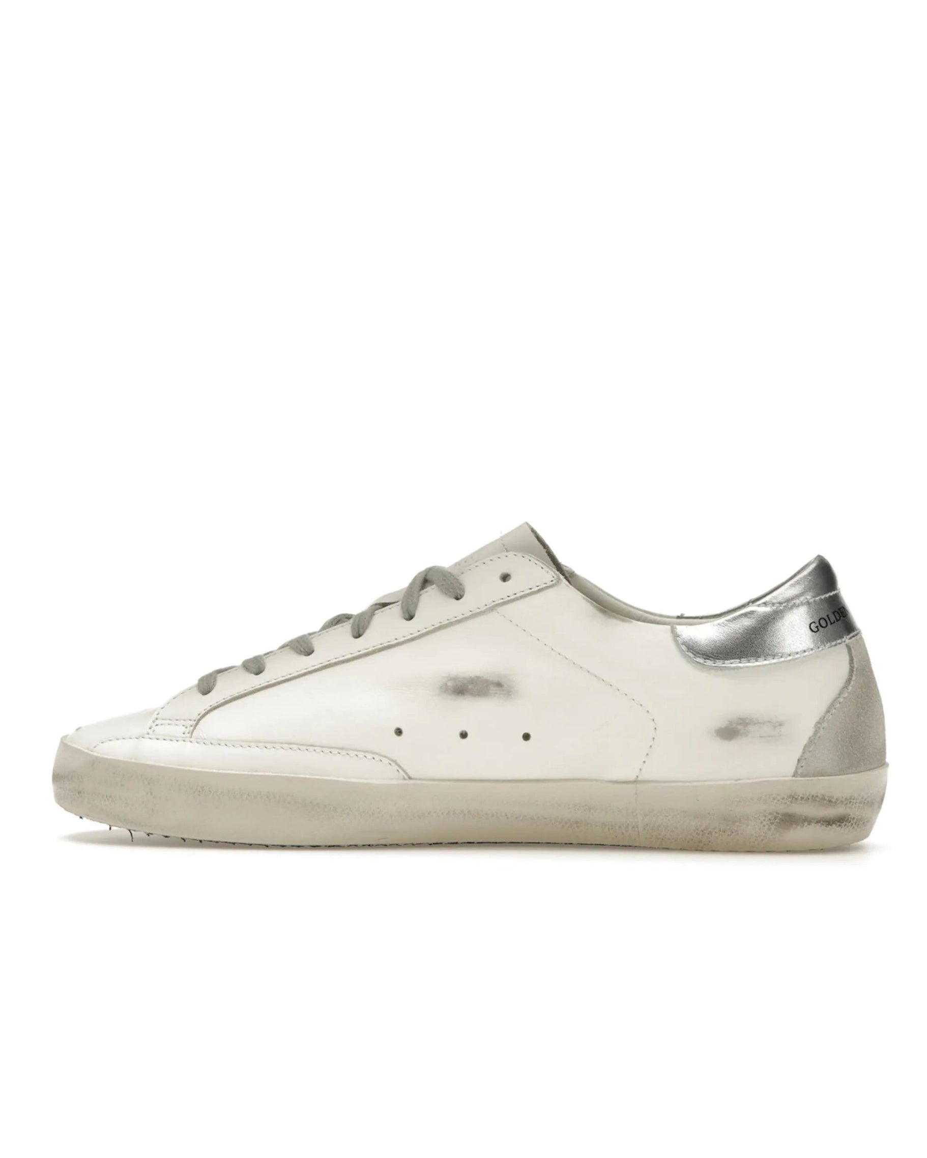 Golden Goose Super-Star White Silver