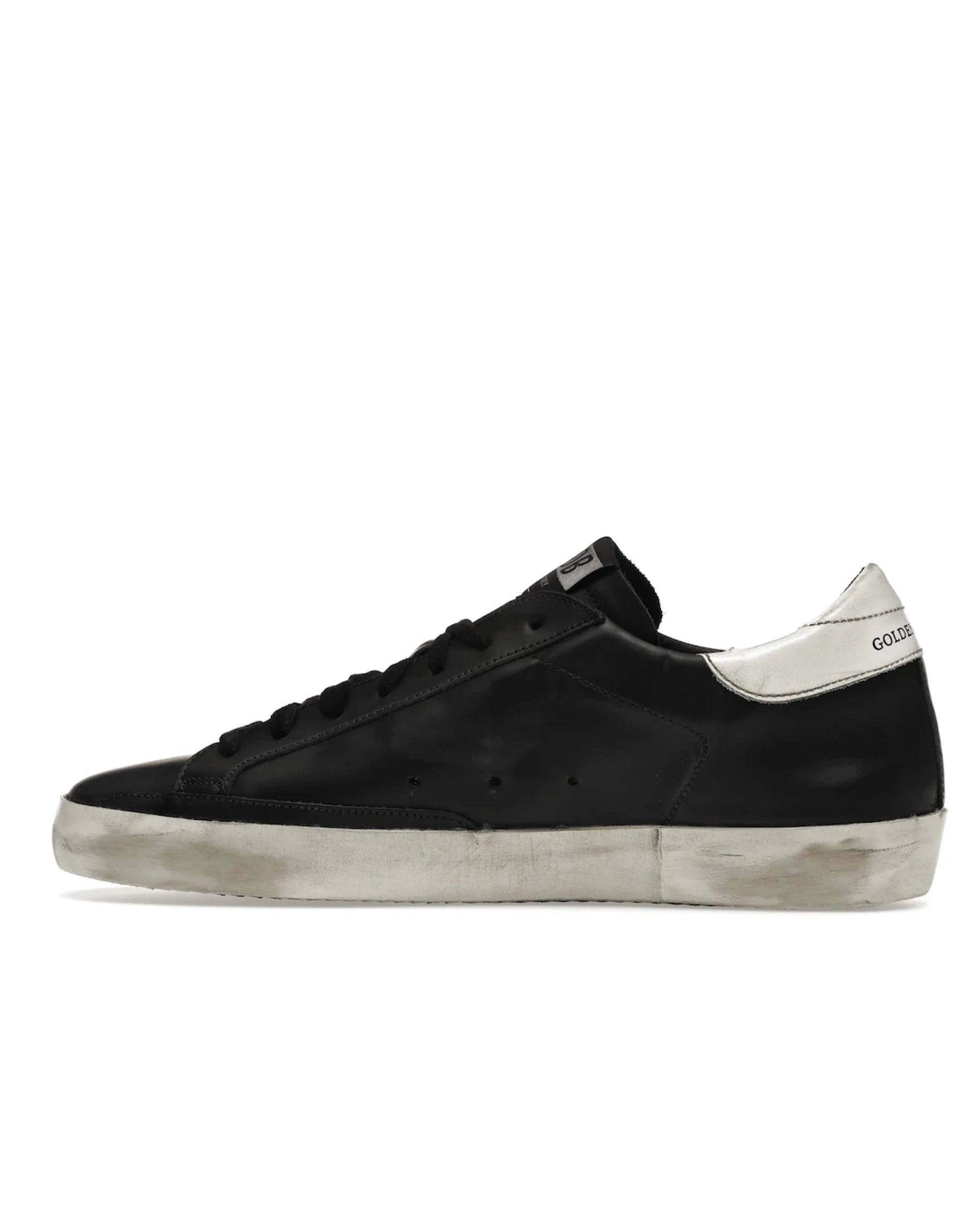 Golden Goose Super-Star Black White Leather