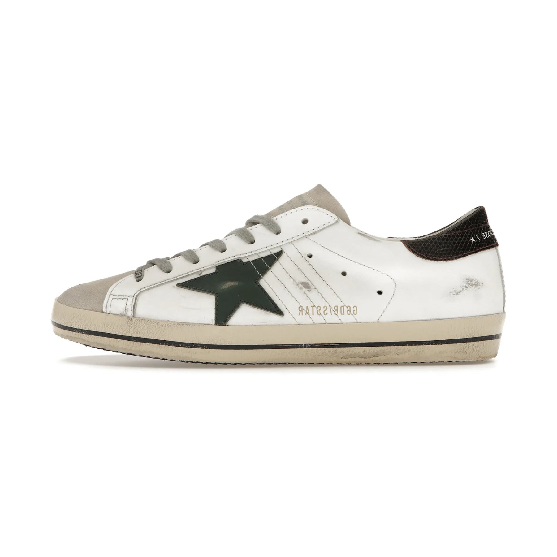 Golden Goose Super-Star White Seedpearl Green