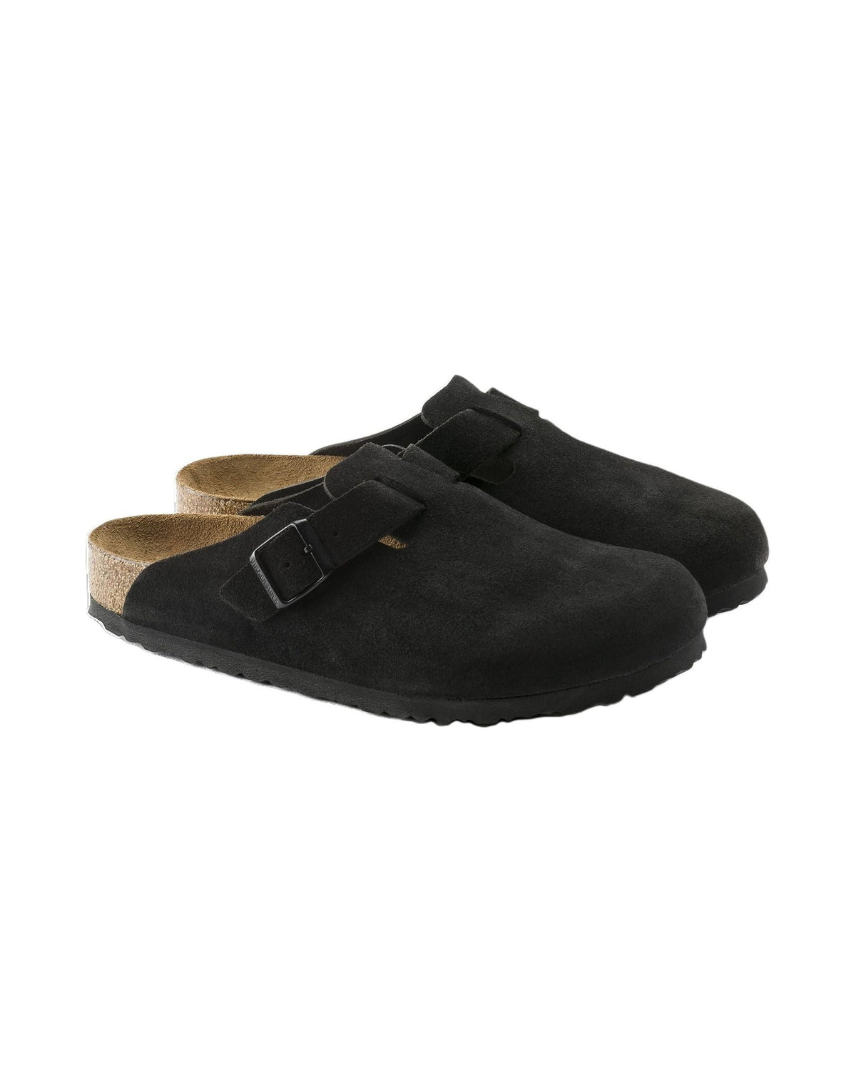 Birkenstock Boston Soft Footbed Suede Black