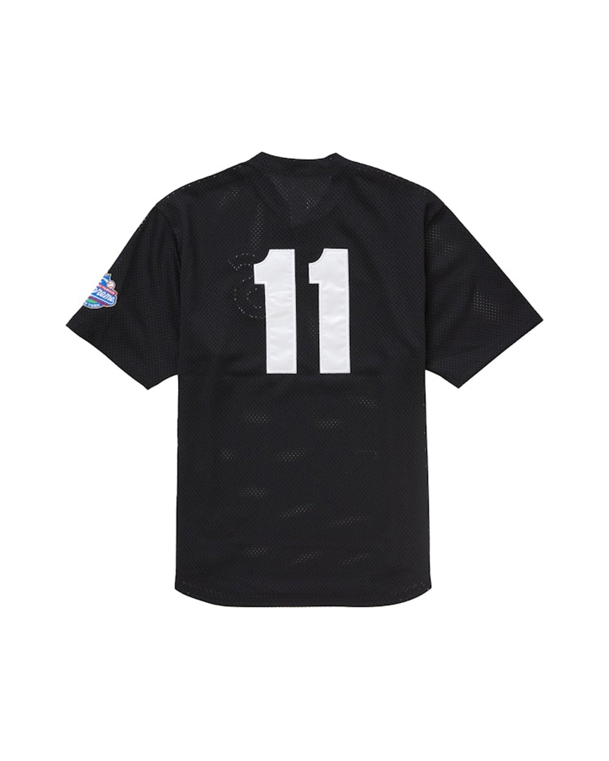 Supreme S Logo Baseball Henley Jersey (SS25) Black