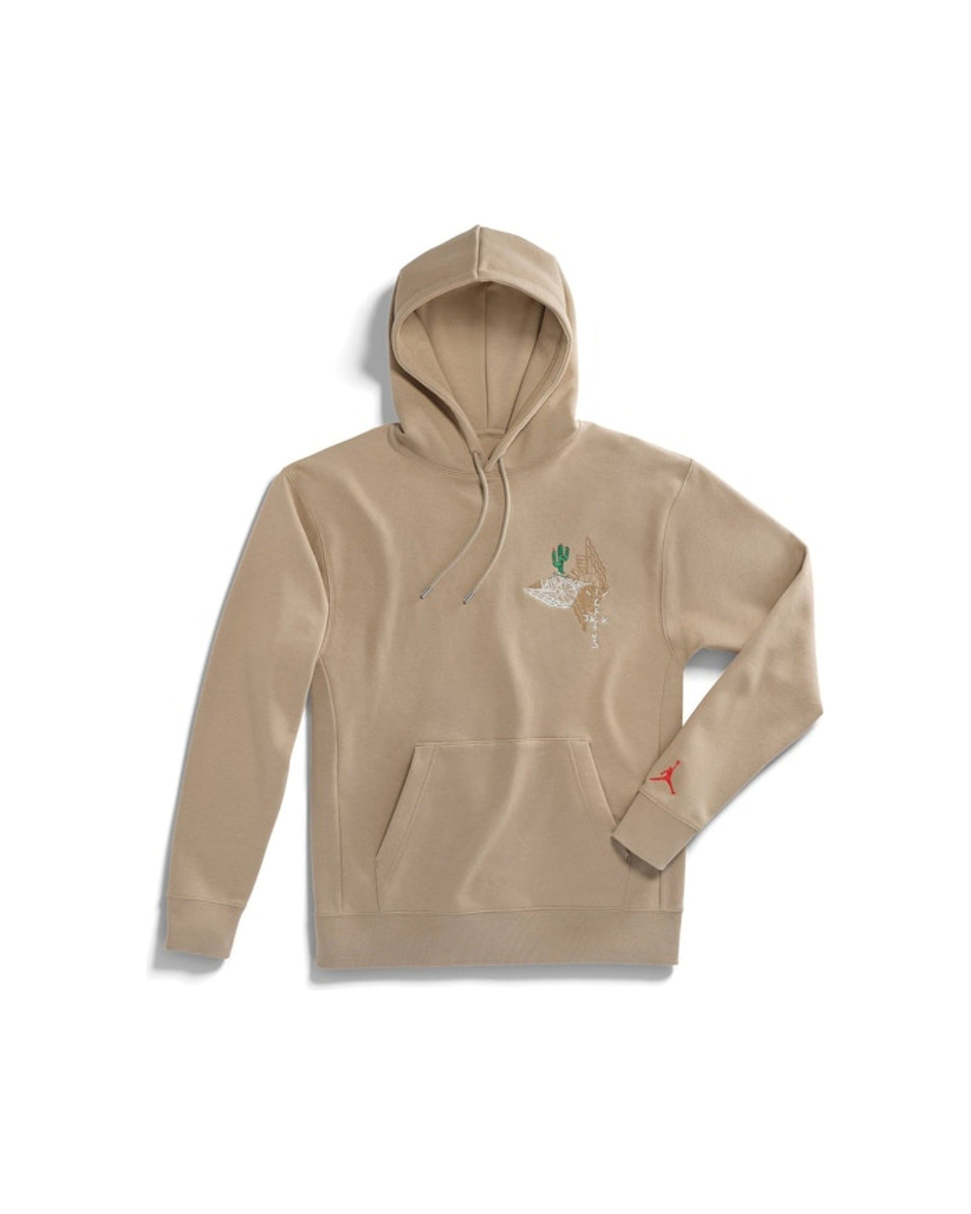 Travis Scott Cactus Jack x Jordan Pullover Hoodie Khaki/University Red