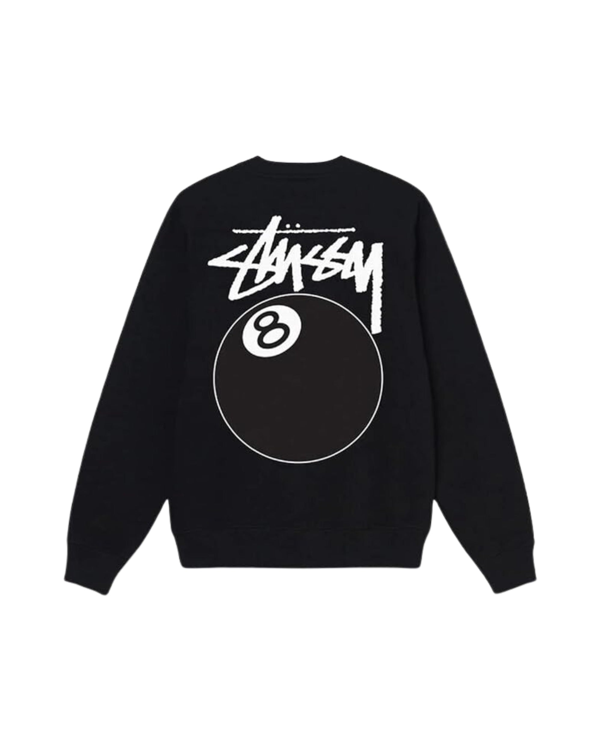 Stussy 8 Ball Crewneck Black