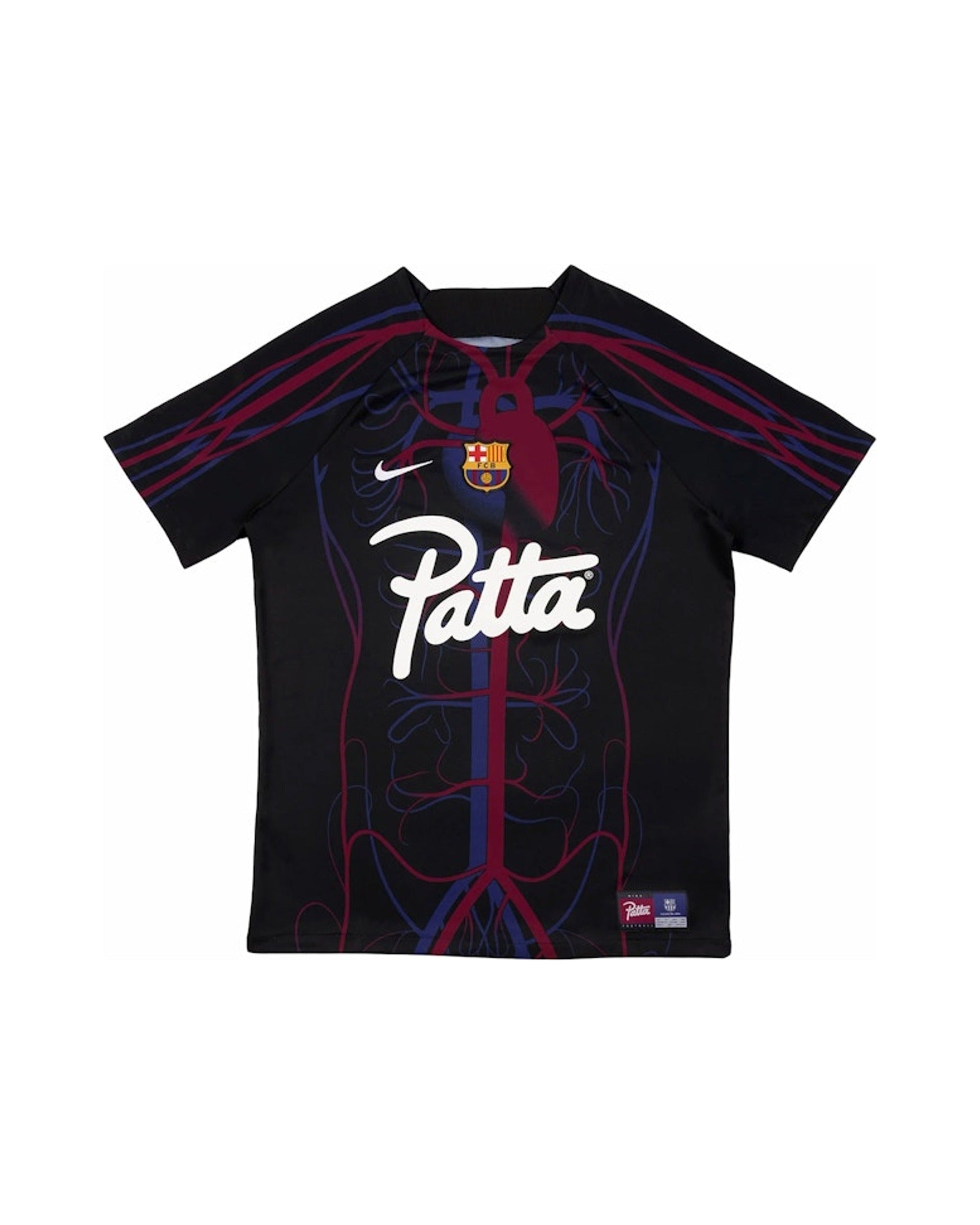 Patta x Barcelona FC Culers del Món Script Logo Pre-Match Jersey Black/White