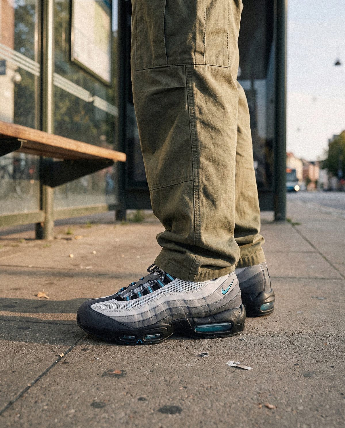 Nike Air Max 95 Baltic Blue - on foot