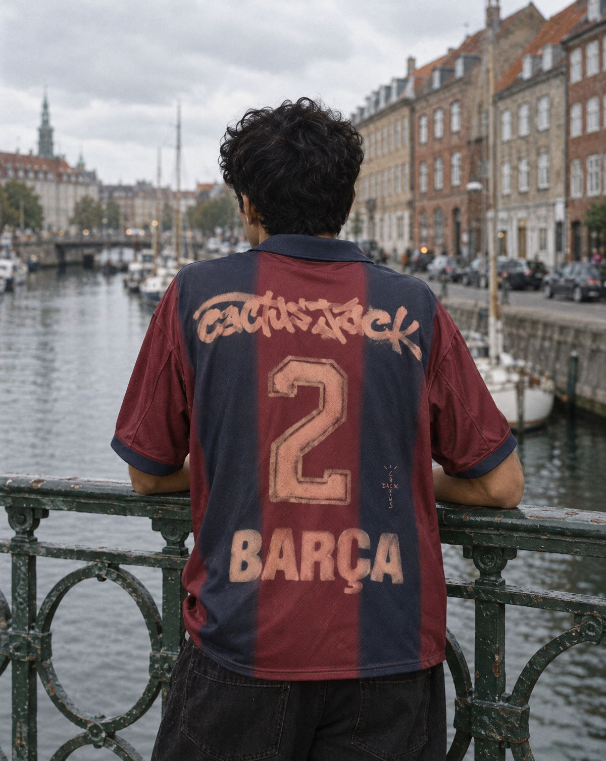 Travis Scott x Nike x FC Barcelona Skeleton Jersey - on-foot