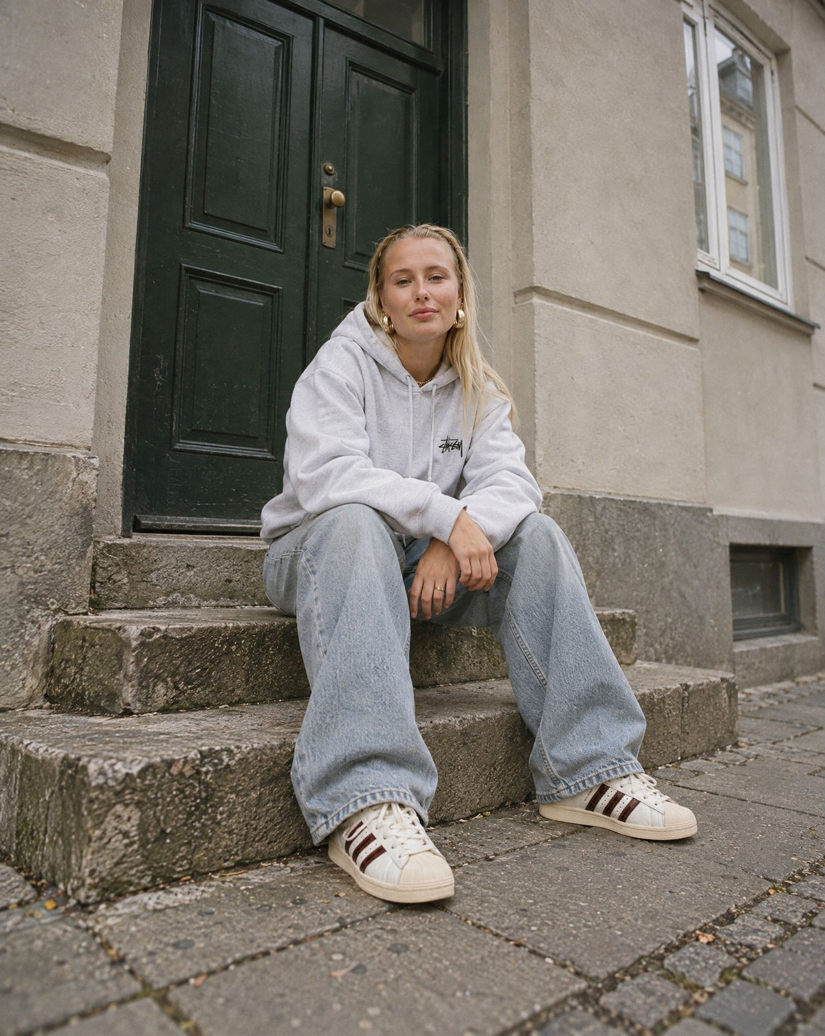 adidas Superstar Wales Bonner White Brown Croc - streetstyle i København