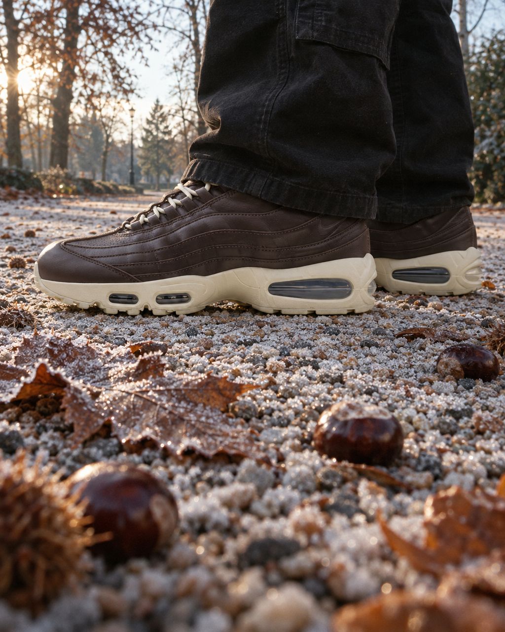 Nike Air Max 95 QS Big Bubble Baroque Brown Leather - on-foot