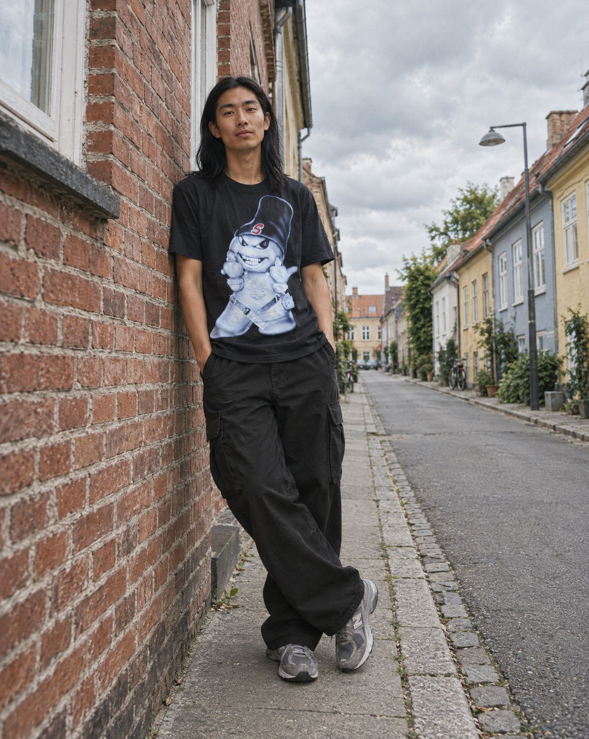 Supreme Snowman Tee Black - streetstyle i København